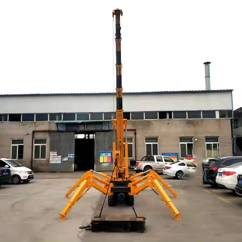 Hot Sale 3-12Ton Tracked Chassis Portable Lift Crane Remote Control Spider Crane Lifting Crane for Sale