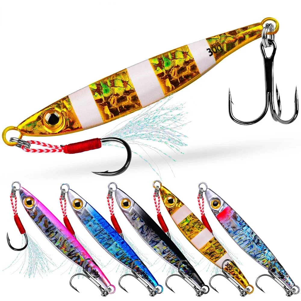 

5Pcs 2024 New Jigging Lure Fishing Lures Metal Seawater Set Fish Bait Jigs Japan Fishing Tackle Pesca Bass Tuna Trout