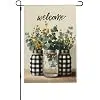 Welcome Colorful Life Garden Flag,Yard Banner,Outdoor Decorative Flag Double Sided Burlap Material Suitable For Outdoor Disp jjp