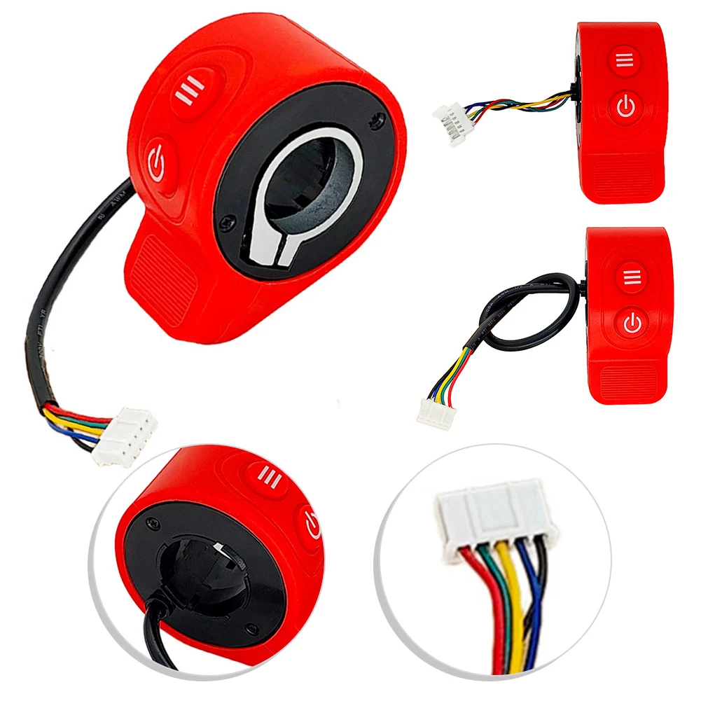 Electric Scooter Repair Electric Scooter Throttle Plastic Thumb Throttle Red Enhanced Performance Reliable Construction For X6