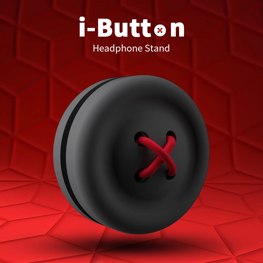 

Silicone Powerful Magnet Button Headphone Stand For Cable Management and Headset Mount Compact Size