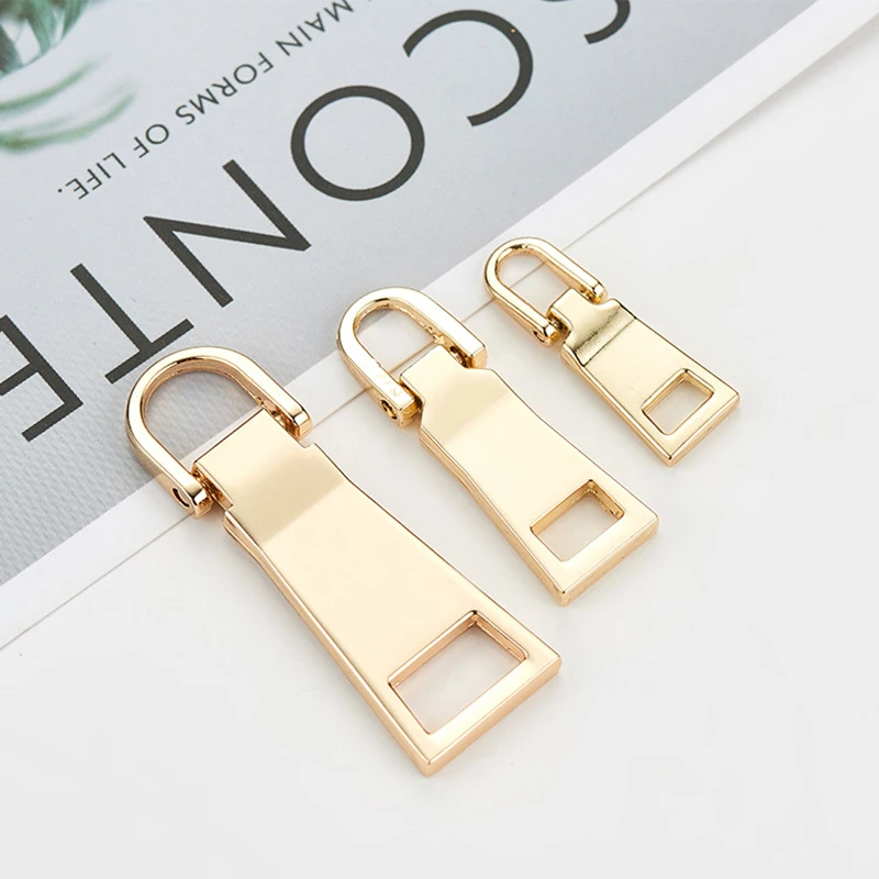 2/5pcs 8# 5# 3# Detachable Metal Zipper Pullers for Zipper Sliders Head Zippers Repair Backpack Coat Tab DIY Sewing Accessories