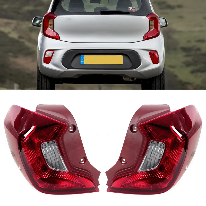 

Rear Halogen Tail Light For Kia Picanto 2017 2018 2019 Stop Brake Lights Lamp Stop Light Turn Signal Lamp92401-G6300 92402-G6300