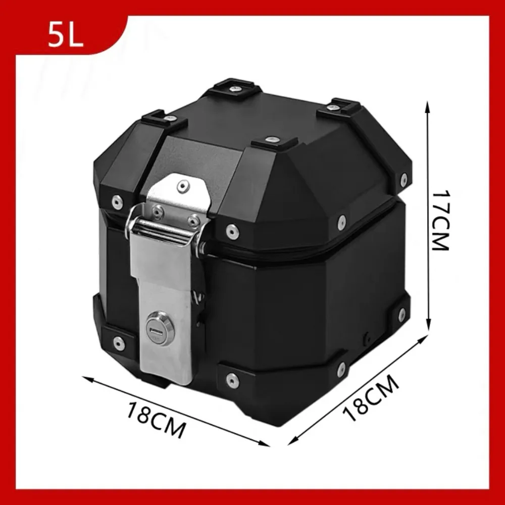 Super Small Mini 5/8L Aluminum Alloy Small Tail Box Motorcycle Trunk Electric Vehicle Small Size Tail Box
