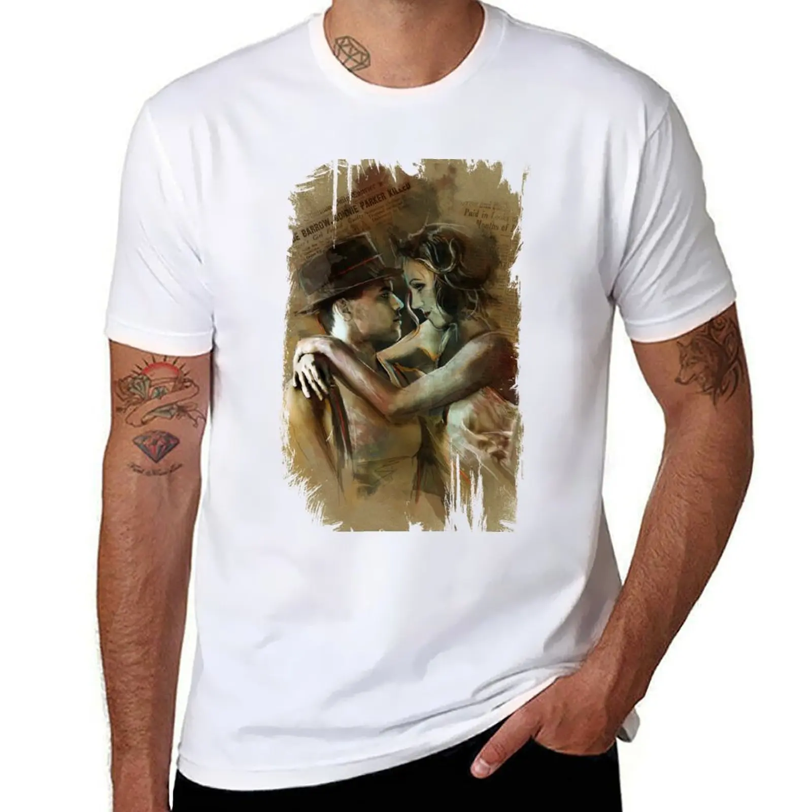 

BONNIE & CLYDE T-Shirt t shirts for man pack white cotton t shirts high quality T-Shirt