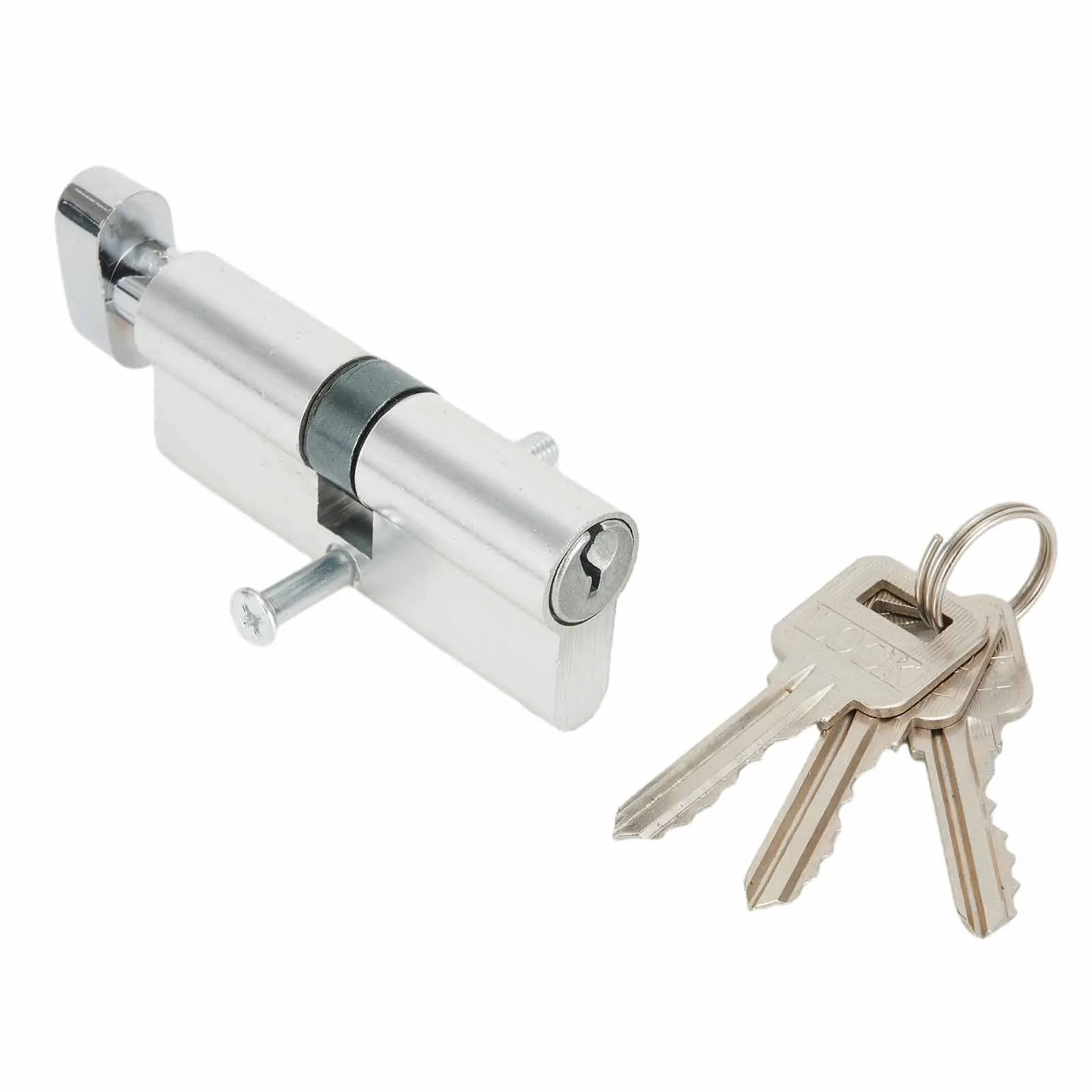 Thumb Turn Cylinder Aluminum Door Lock 0.4cm Indoor Bedroom Doors And-Windows UPVC Anti Pick Lock Cylinder 3 Keys Anti-theft