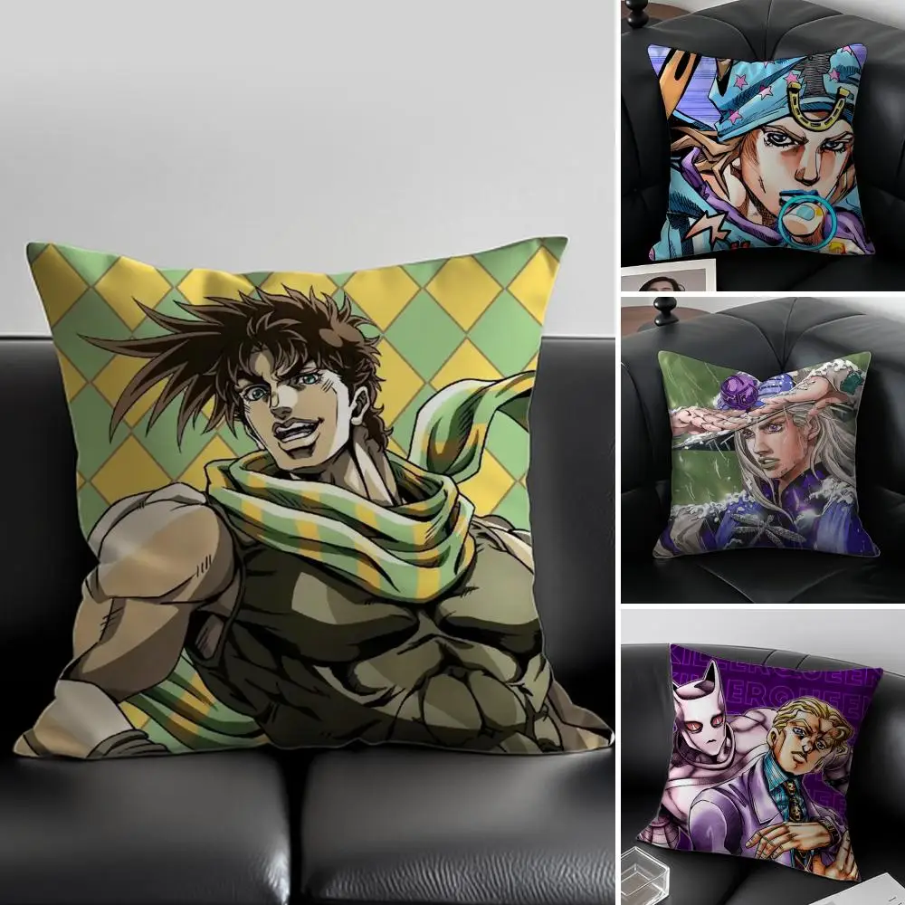 

Чехол для подушки J-JoJo B-Bizarre Adventure, противоклещевой, с невидимой молнией, из шелковистого плюша