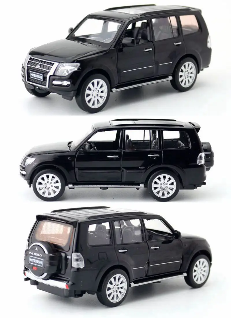 1:32 Mitsubishi Pajero Scale Alloy Die-casting Off-road Vehicle Children\'s Toy Car Model Sound And Light Pull Back