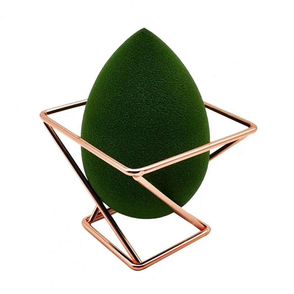 

Storage Rack Makeup Organizer 3-Layer Iron Stand with Airflow Design Beauty Sponges Powder Puffs Brushes Non-Slip Base Sponge Ho