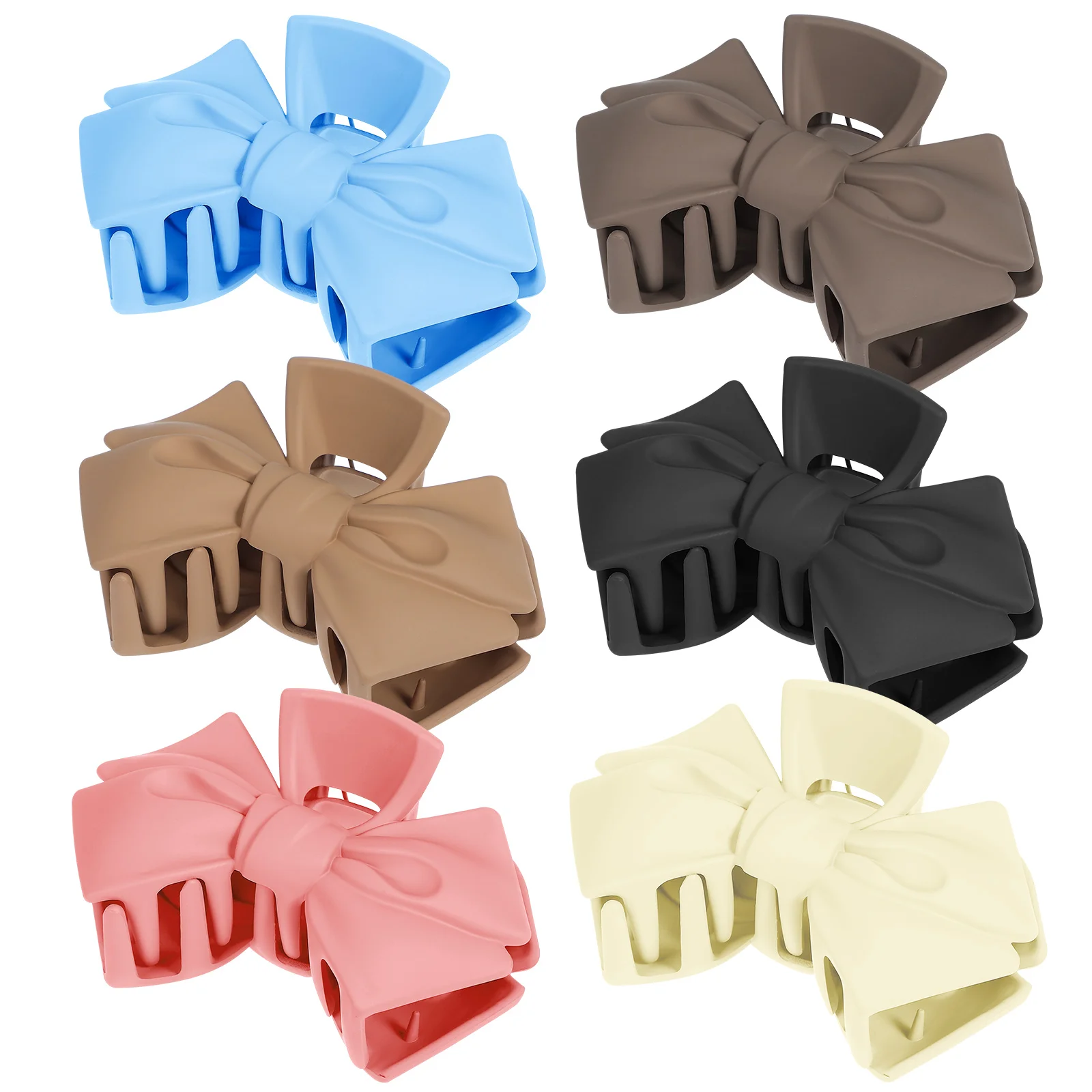 

6 Pcs Hairpin Clips Women French Bows For Women Barrette Accessories Shaped Hair Bows Versatile Use Strong Material