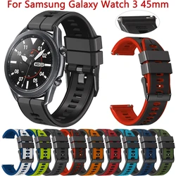 22mm Silicone Strap For Samsung Galaxy Watch 3 46mm Sport Bracelet for Galaxy Watch 45mm Gear S3 Frontier Smartwatch Band Correa