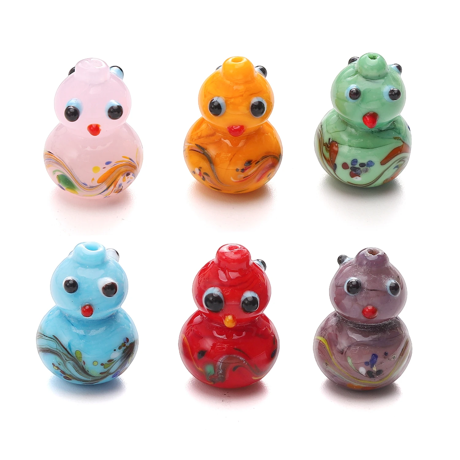 

Cute Beads Animal Glass Charms Calabash Beads Loose For Jewelry Making Bracelet Earring Necklace Pendant Decoration beading