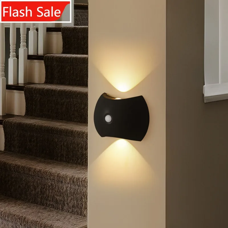 

ShinyYing Magnetic Motion Sensor Night Light, No-Drill Rechargeable LED Wall Lamp for Bedroom Corridor