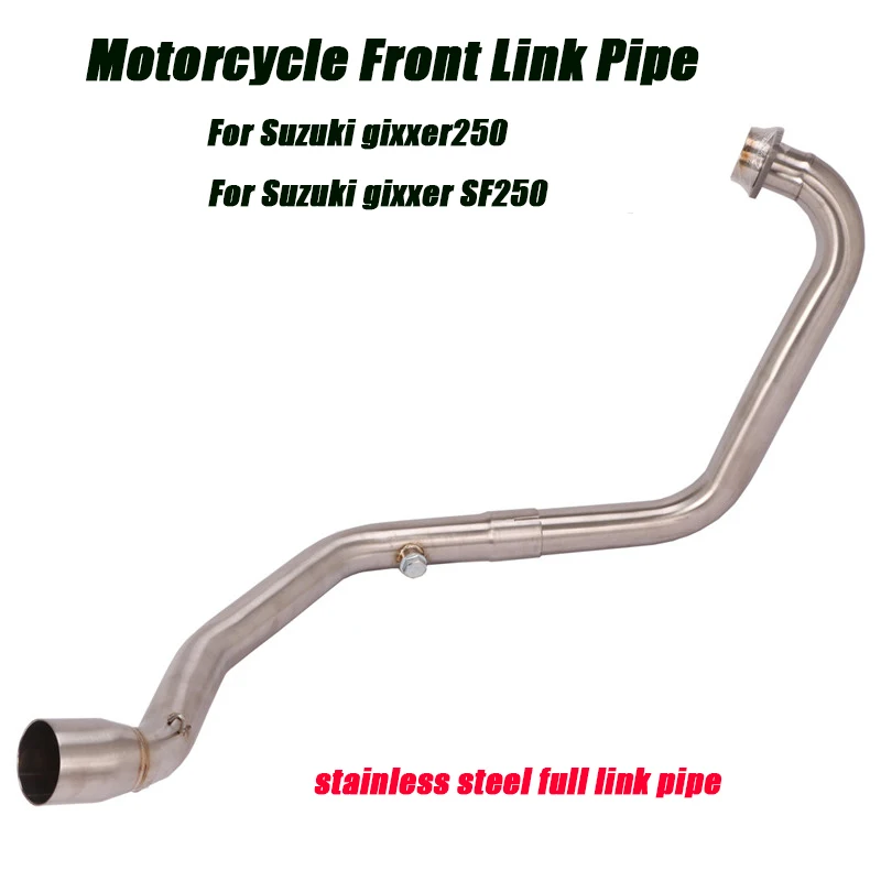 Motorcycle Full Link Tubes Stainless Steel Replace Front Middle Pipe Exhaust System For Suzuki gixxer250 gixxer SF250 Until 2023