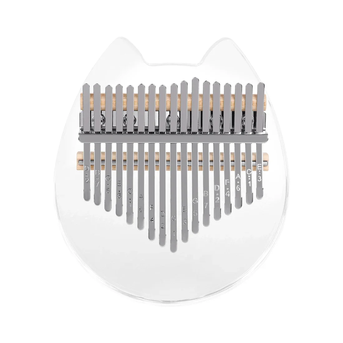 

17-tone Transparent Crystal Kalimba Thumb Piano Portable Kalimba With Thumb Piano Box Keyboard Instrument