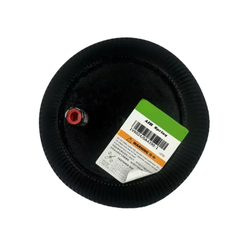 Universal Air Spring for Truck Suspension Vibrant Black Model 6024 with Strip Steel Piston High Quality Rubber Material Size