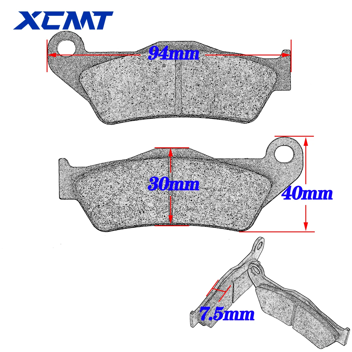 Motorrad-Bremsbeläge aus Metall & Messinglegierungen für vorne und hinten, passend für KTM SX SXF EXC EXCF EXCR XC XCW XCF XCFW MXC XCRW SXC 85-625 Teile – Detail 2