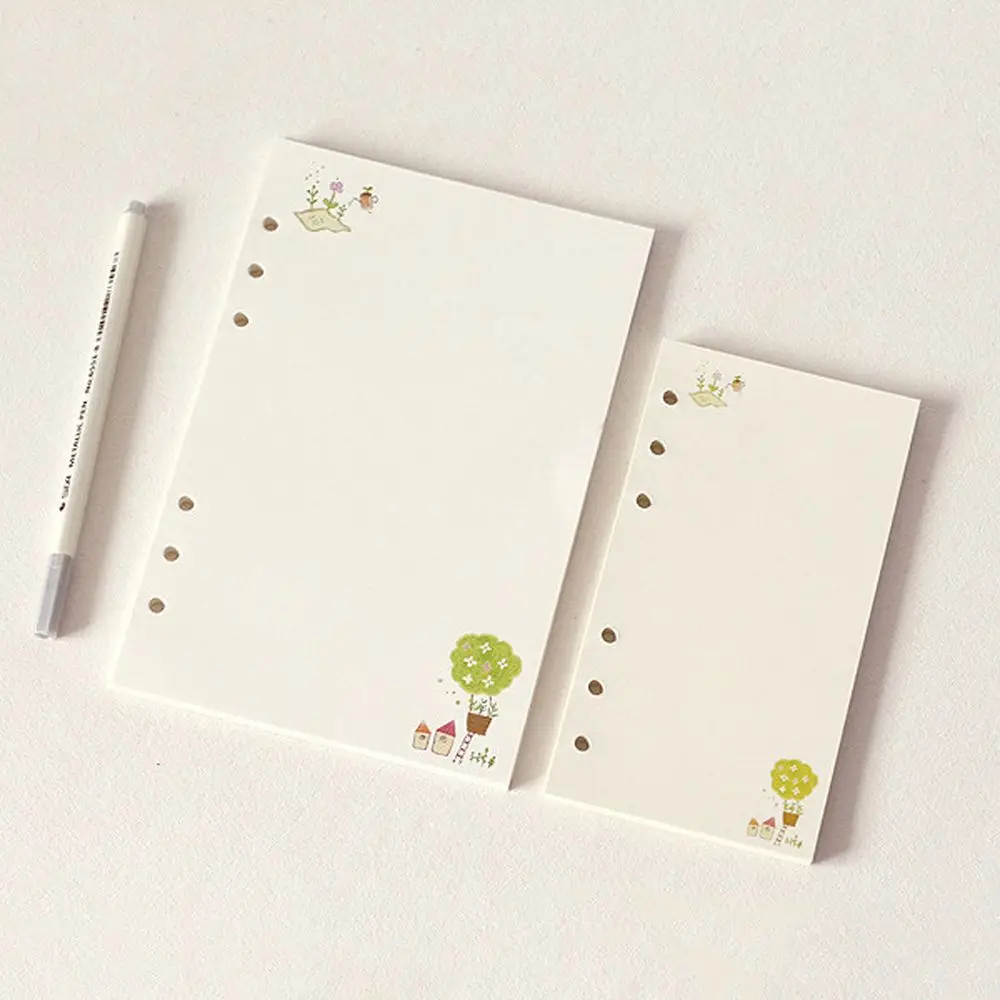 Kawaii Agenda A5 A6 Monthly To do List Daily Planner Loose Leaf Paper Refill Binder Inside Page Notebook Paper Notebook Refill