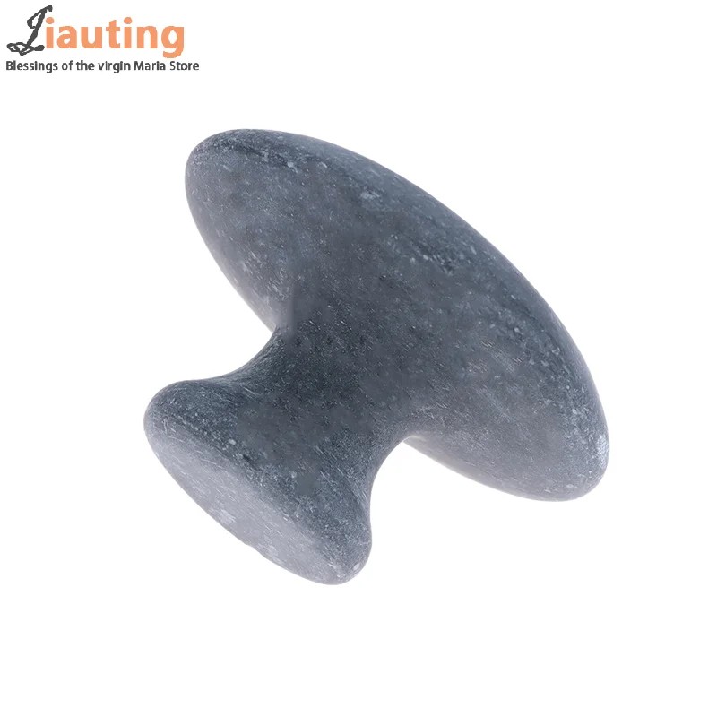 

1Pc Smooth Mushroom Shape Face Massage Stone Lava Basalt Hot Stone For Spa Massage Therapy Body Facial Massage Stone