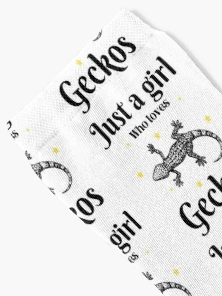 Just a girl who loves geckos, Cute Gecko lover 9 Socks Sports hiking men cotton high quality Socks For Girls Men's