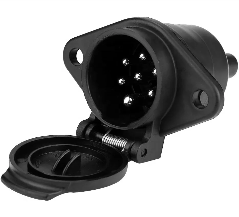 24V 7-Pin Blade Trailer Socket RV Adapter Connector