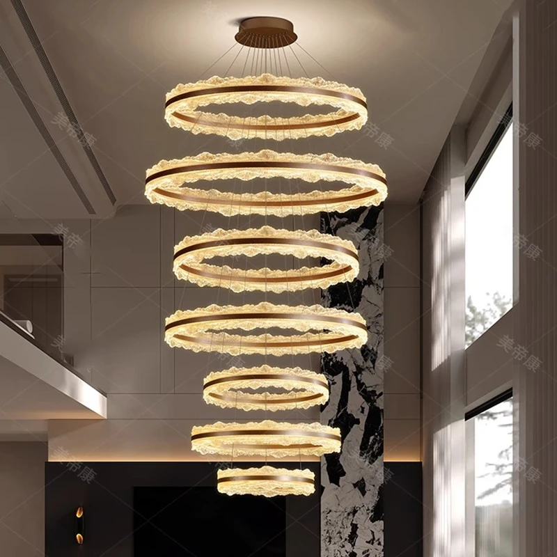 

Modern home decor led lights pendant light lamps forstaircase Chandeliers for living room hanging light indoor lighting