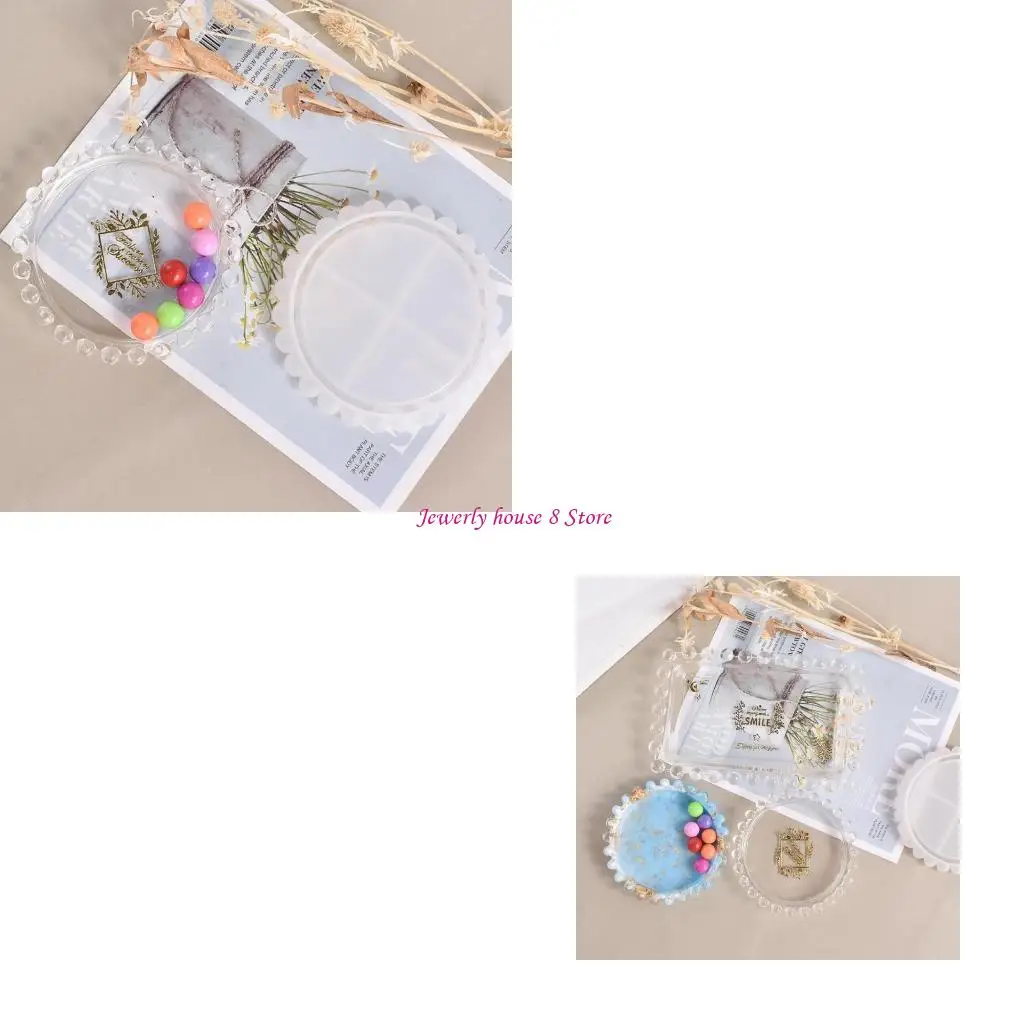 

Coffee Table Resin Mold Round Bead Silicone Mold for Cup Mat Making