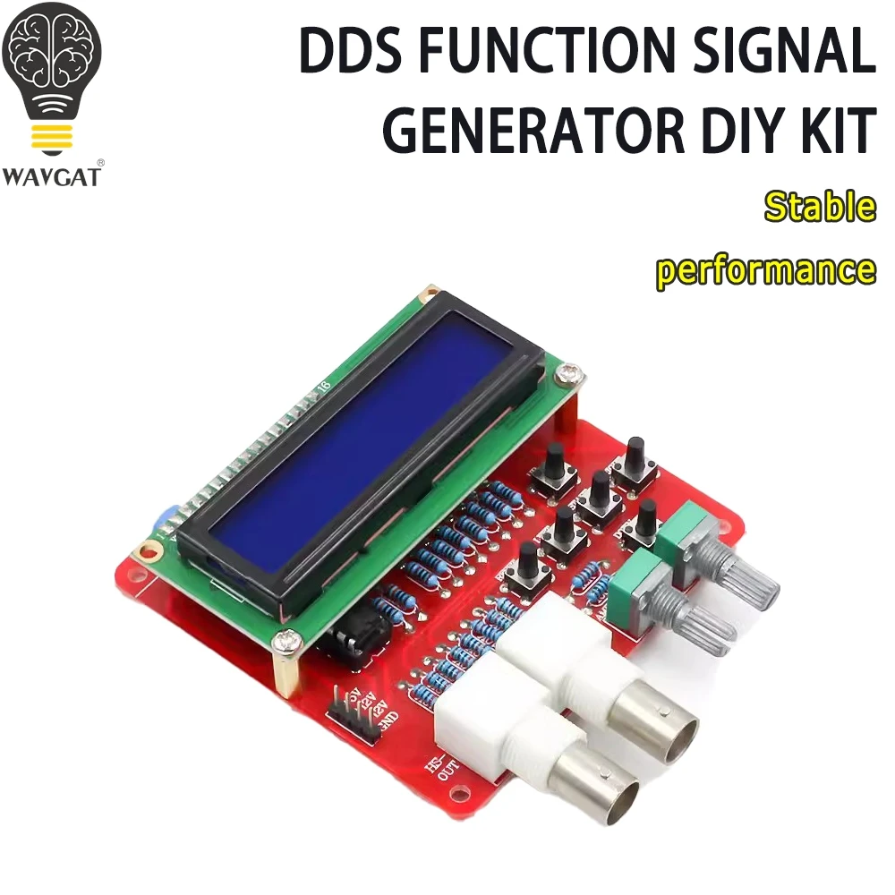 1 Set DDS V2.0 Signal Generator 1-65535HZ Digital Function Signal Generator Sine/Triangle/Square Saw Rev Triangle Wave DIY Kit