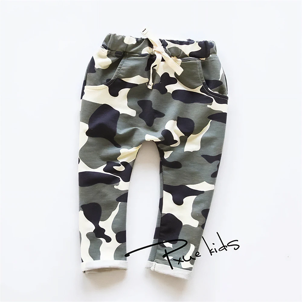 0-3 Years Casual Baby Children Pants Toddler Boys Girls Camouflage Trousers Costumes Long Cotton Infant Cartoon Panty Clothes