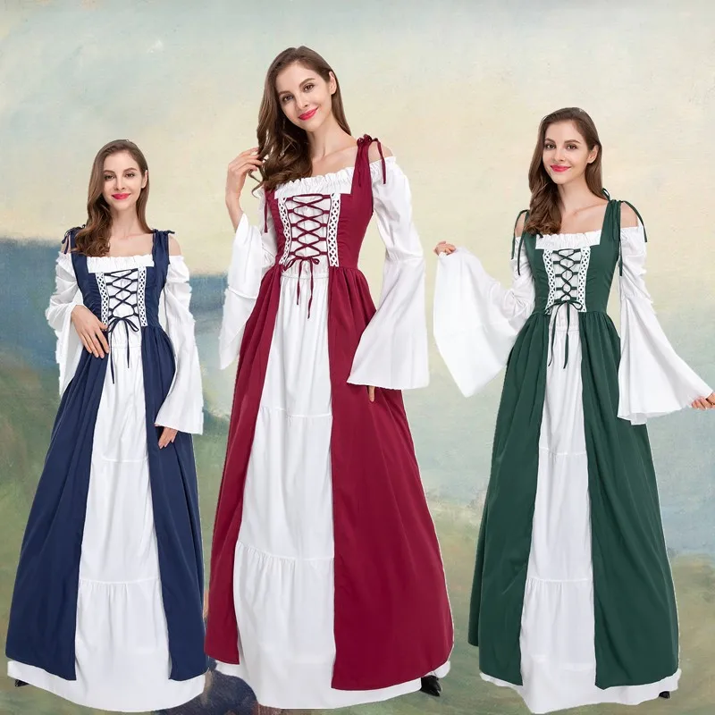 

Костюм на Хэллоуин для взрослых и женщин, винтажный костюм для выступлений Dr Princ Queen, традиционный китайский сценический костюм