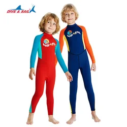 Summer Children's Wetsuit Outdoor Sunscreen Swimsuit Quick Drying Diving Suit for Elderly Children Surfing Floating Swimming