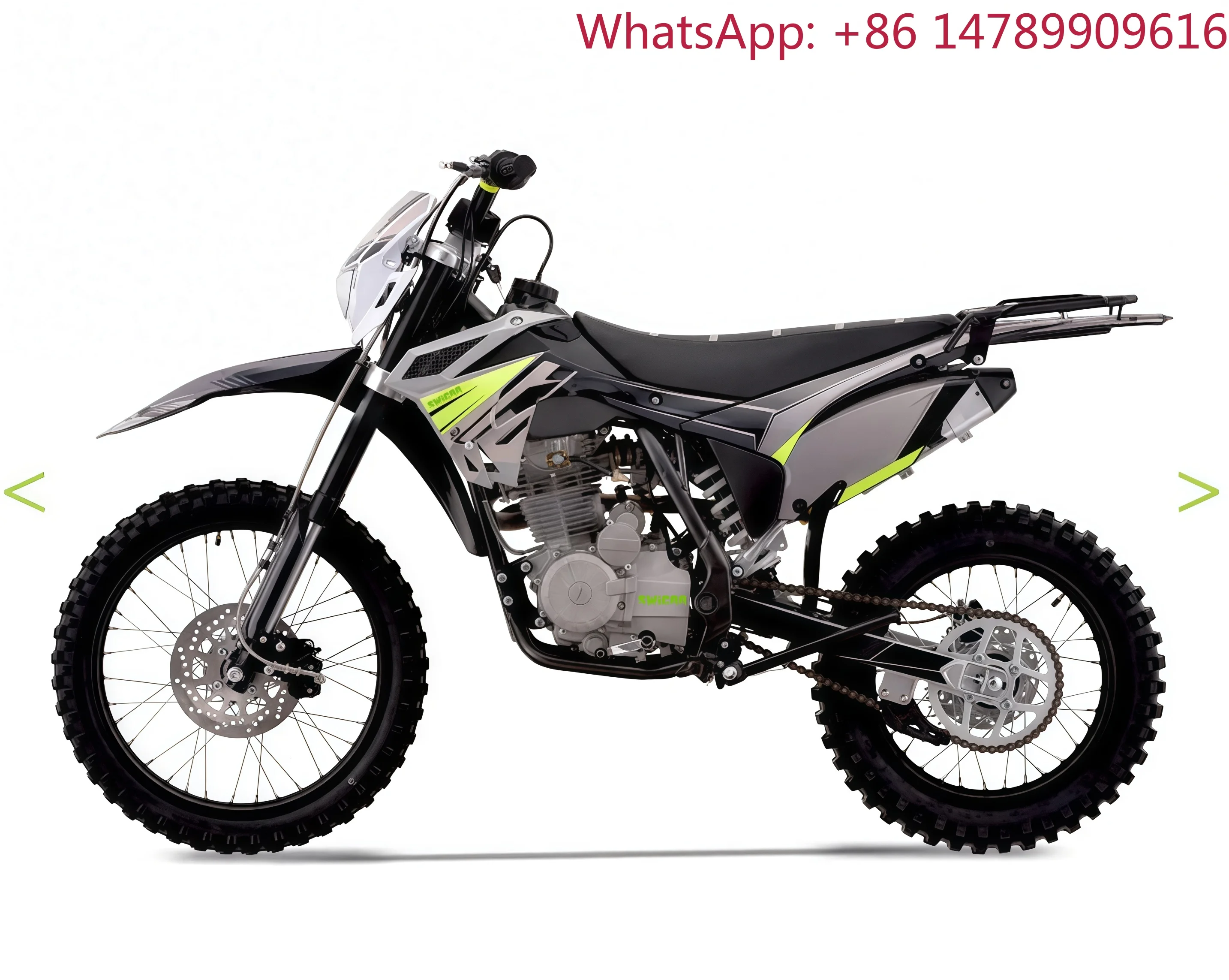 Lightweight DesignSWICOO Powerful 250cc Start 5-Speed Dirt Bike With VS1 Inverted Forks & Dual Disc Brakes For Adult Off-RoadOu