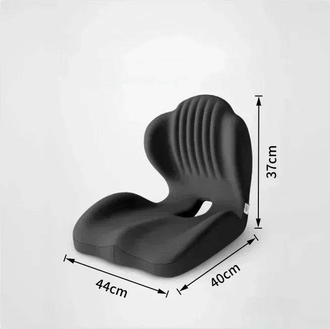 Ergonomisches, geschwungenes Sitzkissen aus Memory-Schaumstoff zur Entlastung von Ischiasdruck, zur Haltungskorrektur, geeignet für Büro, Zuhause, Auto und Rollstuhl. – Detail 10