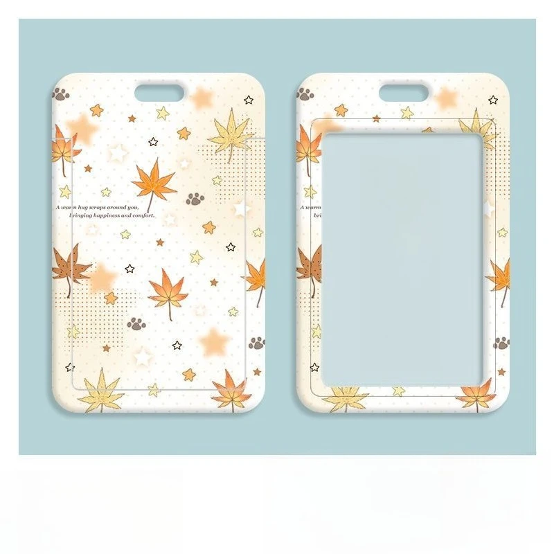 Transparent Card Holder Bank Business Work Card Holder Women Badge Holder Keychain Kpop Photocard Holder Creative Design Lanyard