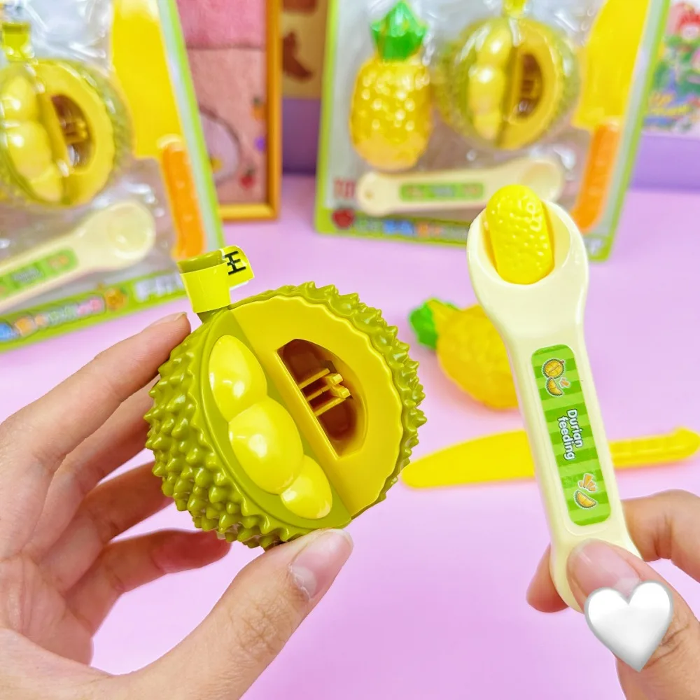 لعب الأطفال ألعاب المطبخ الغذاء مقلد الغذاء الفاكهة دوريان تغذية اللعب الفراولة لعبة البودينغ التعليم المبكر اللعب منزل اللعب