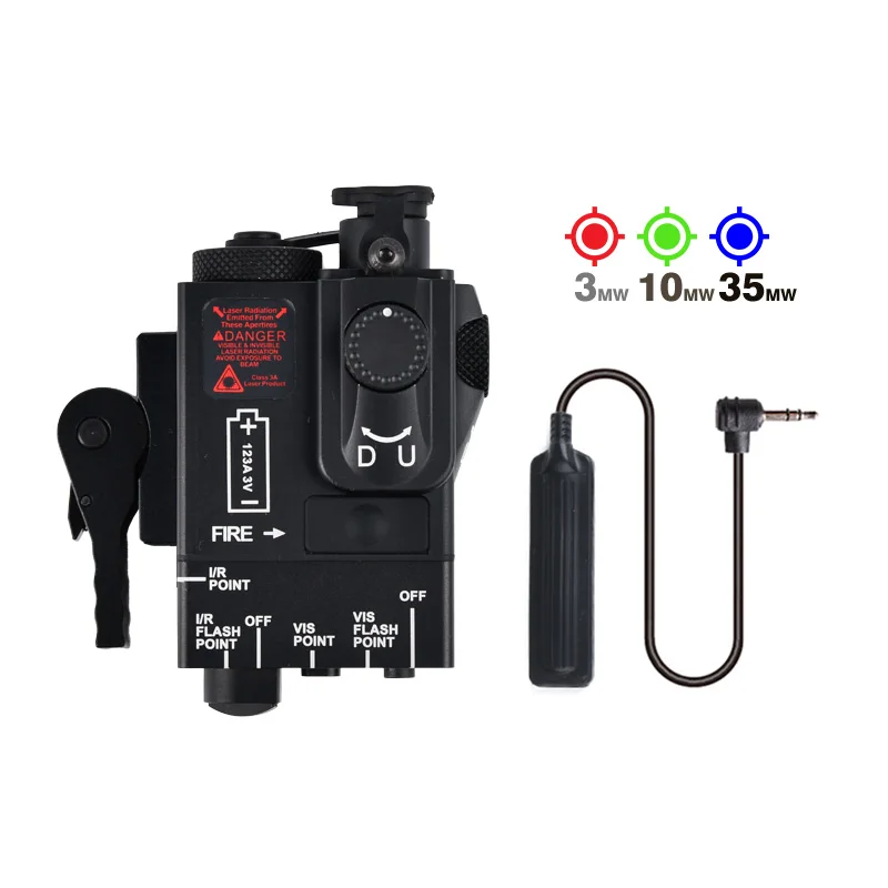 

WADSN Airsoft MINI DBAL-A2 IR Sight Strobe Light Red Green Blue Dot Laser CNC Metal Mini Dbal A2 Hunting Scout Lights 20MM Rail