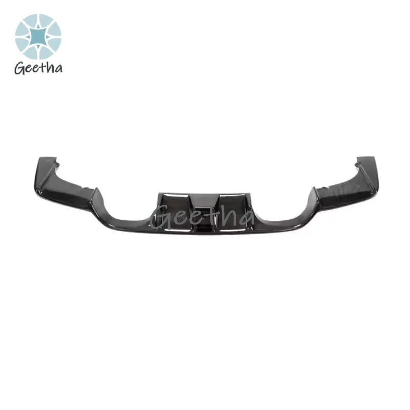 

For High Quality Rear Diffuser with Led Light for BMW F80 F82 F83 M3 M4 2015+ Real Carbon Fiber Car Rear Bumpers Lip