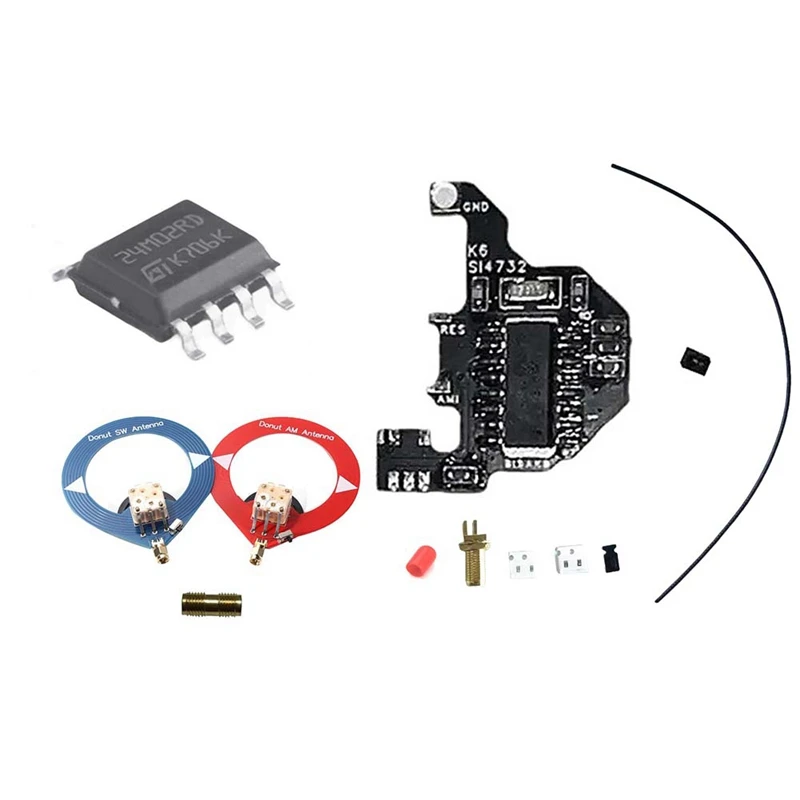 

New SI4732 Shortwave Modification Module+2Xdonut Antenna+2M Expansion Chip For Quansheng UVK5/UVK6 Dual Antenna Solution