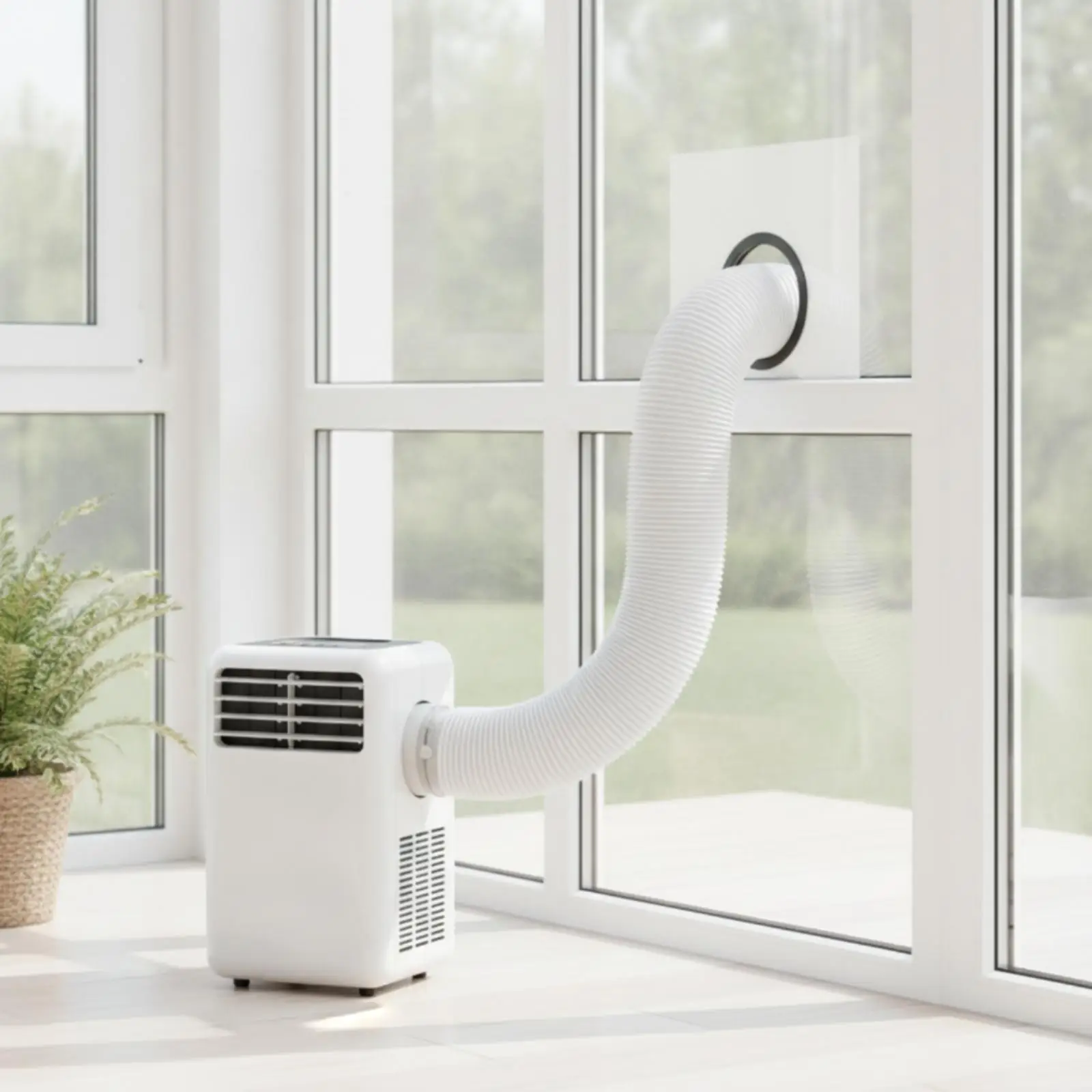 Flexible AC Duct Hose 13cm Exhaust Vent Pipe Portable Air Conditioner Outlet with Steel Wire for Home Use