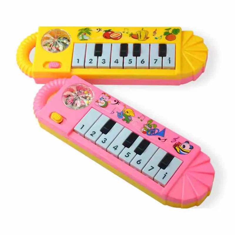 Brinquedos infantis Instrumentos Musicais, Trompete Bonito Dos Desenhos Animados, Música Portátil Piano Eletrônico, Oito Chaves Som Da Música, Presentes Do Bebê