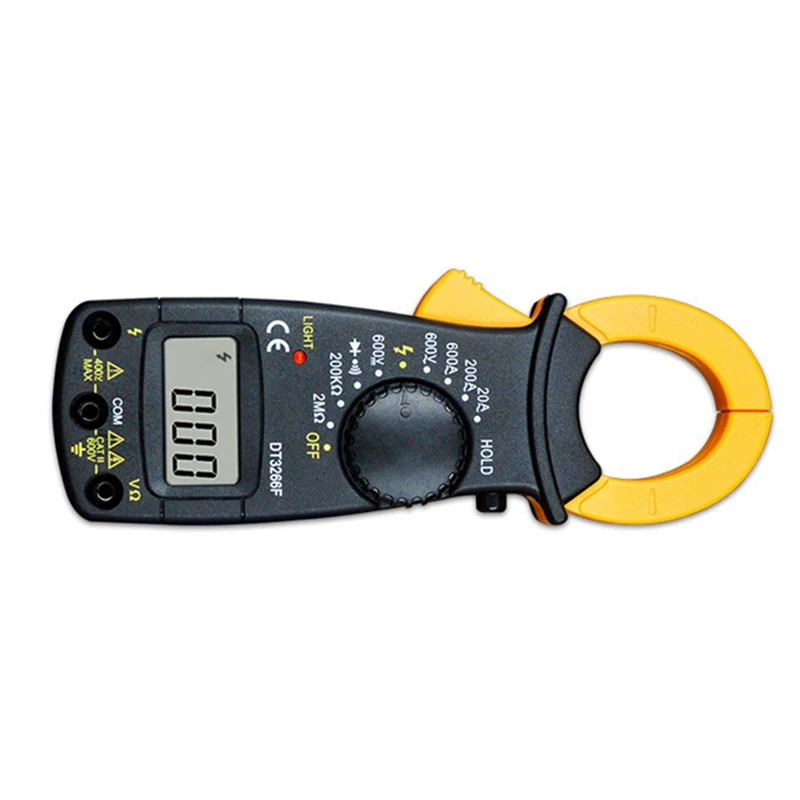 1 Piece Digital Amper Clamp Meter Multimeter NCV Current Clamp Pincers Voltmeter Ammeter 600A AC/DC Ohm Current Voltage Tester