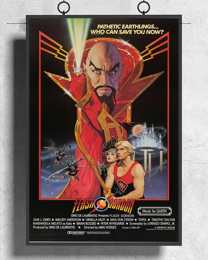 L096 Flash Gordon Movie (1980)  Silk Fabric Poster Art Decor Indoor Painting Gift