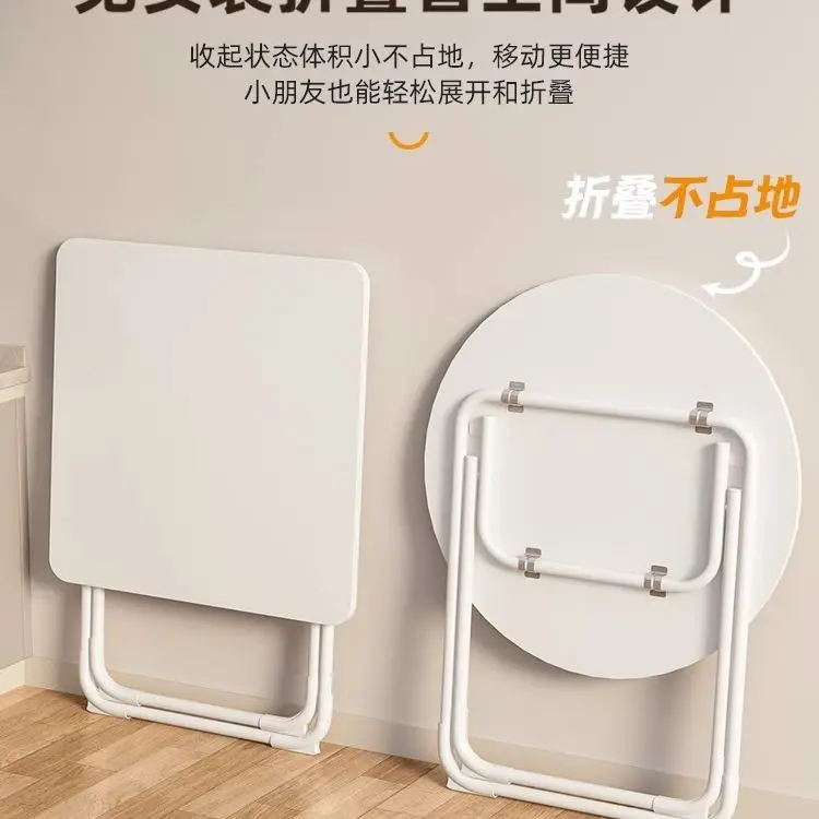 Folding Dining Table Household Small Apartment Eating Square Table Balcony Portable Dining Table