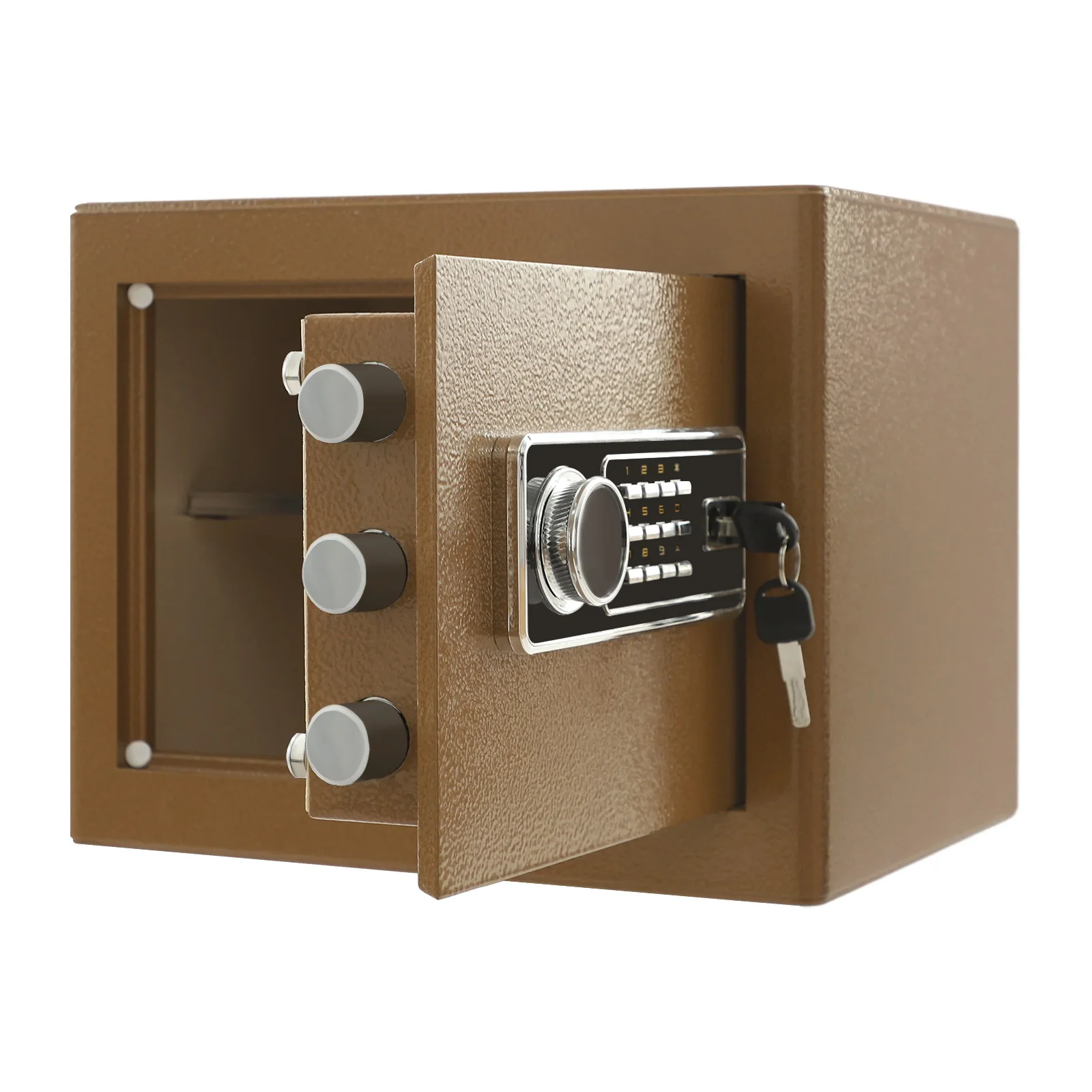 Steel and Velvet Security Safe Box for Money Cash Valuables Digital Home Safe