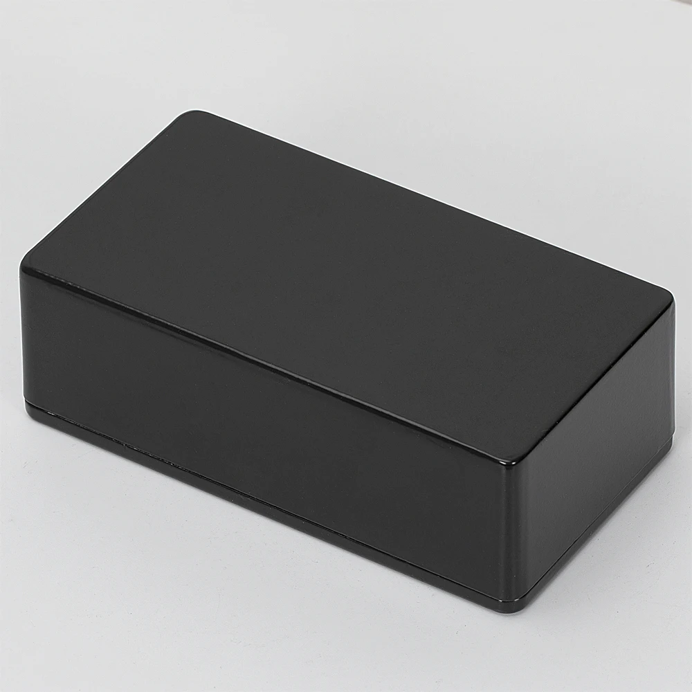 Black 1590N1 125B DIY Guitar Effects Pedal Aluminum Die Cast Enclosure