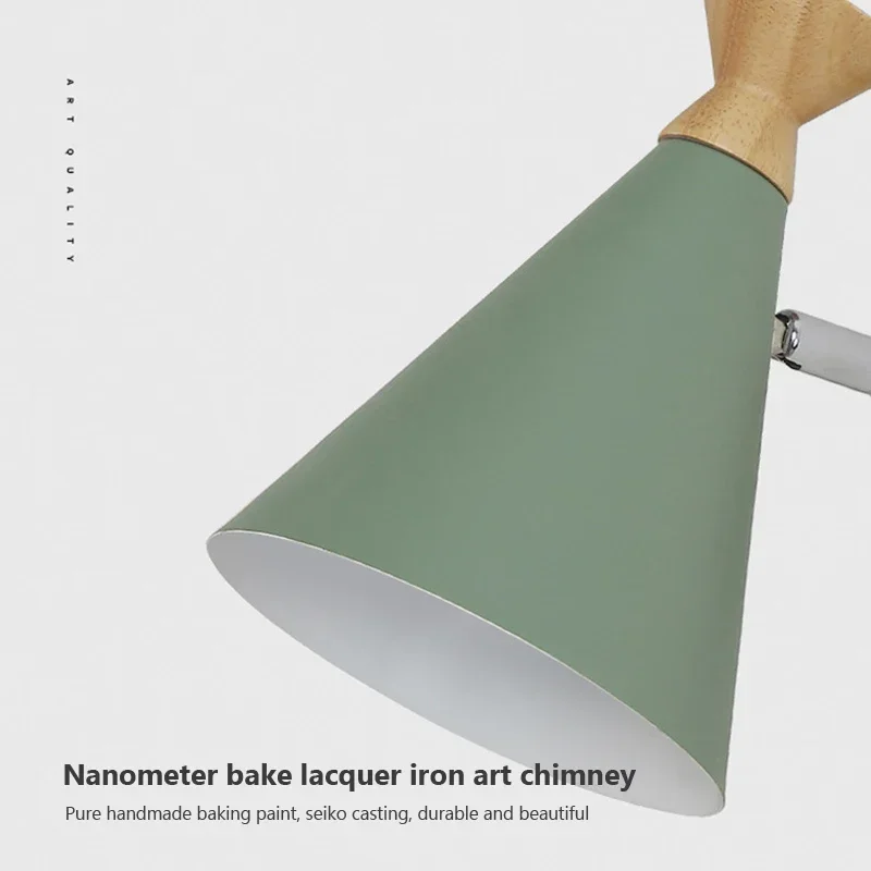 Nordic LED Solid Wood Wall Lamps Modern Creative Macaron ForLiving/Bedroom/DiningRoom E27 Background Decor Bedside Light