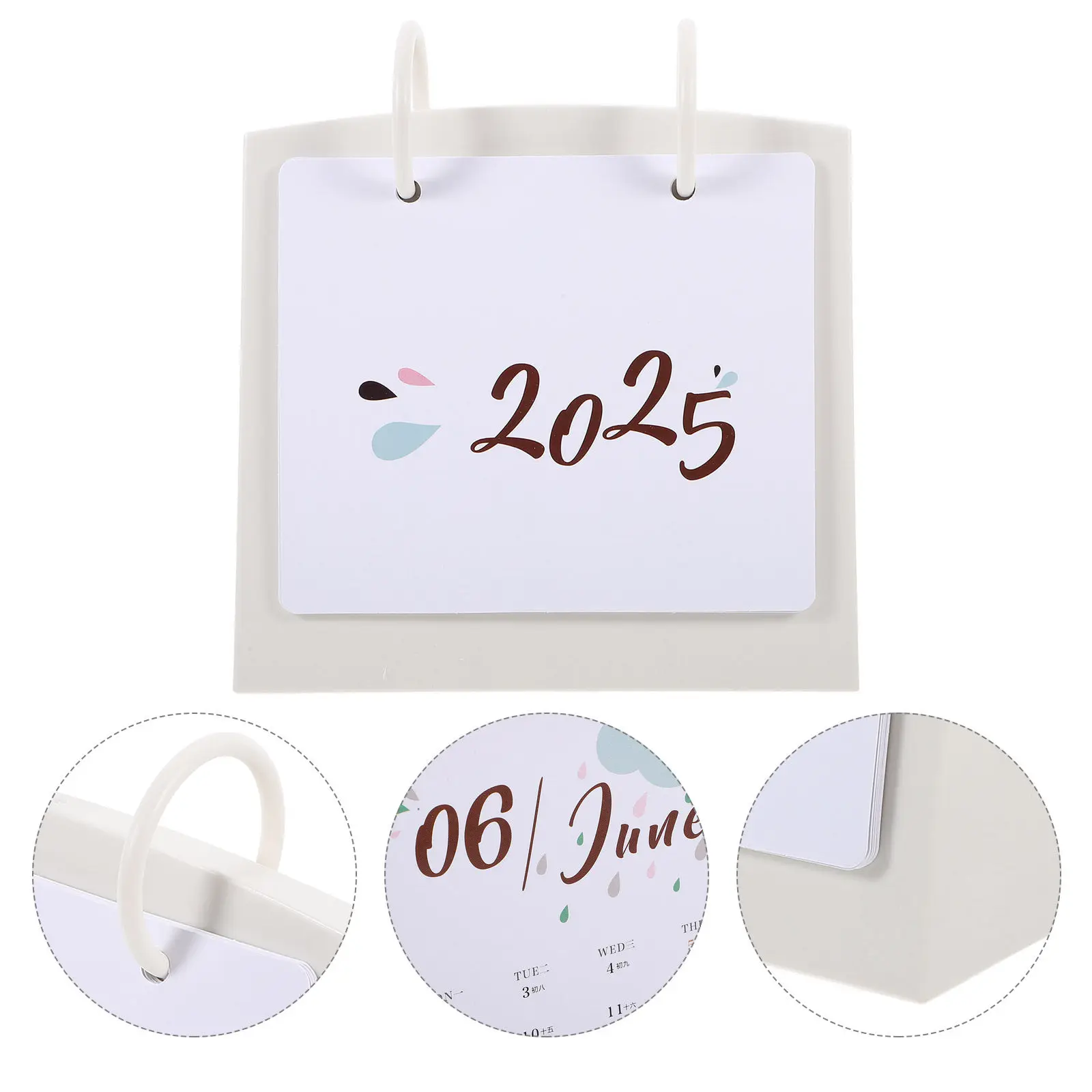 

Table 2024-2025 Desktop Calendar Stable Base Standing Style Monthly Planner Paper Desk Calendar For Office Home School