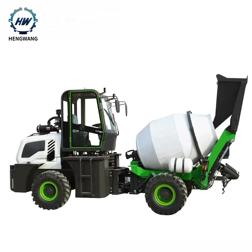 Hengwang HWJB120 Low Price Automatic Feeding Small Mini Truck Cement Concrete Mixer For Sale