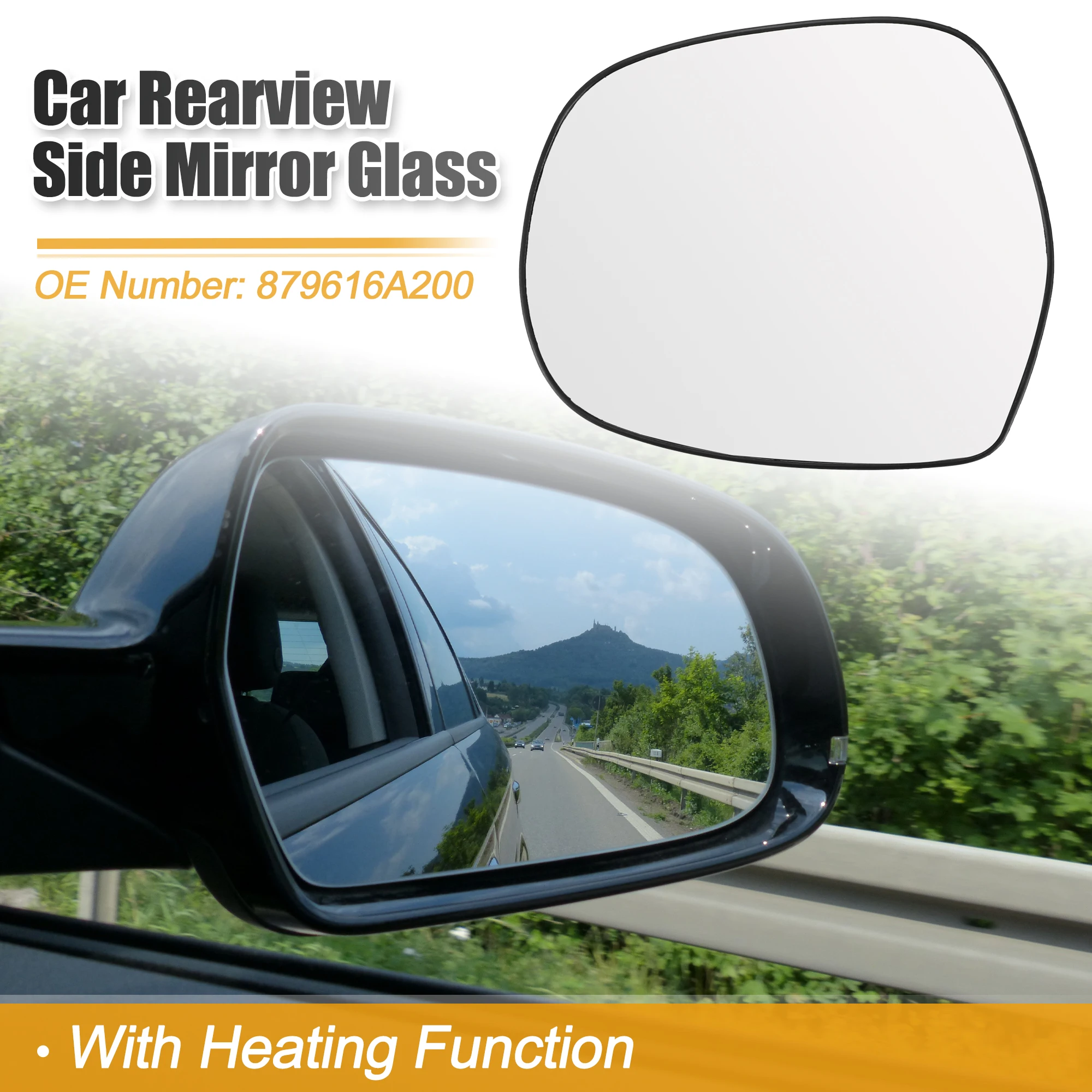 X Autohaux Car Left Rigth Side Rearview Heated Mirror Glass for Lexus GX470 2003-2009 for Toyota 4-Runner 2003-2009 879616A200