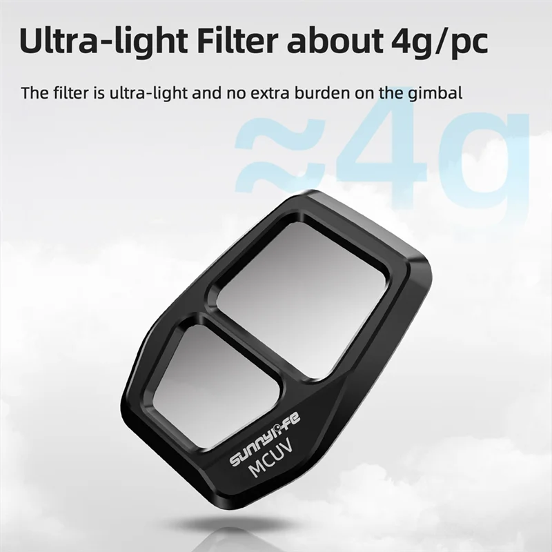 SUNNYLIFE Adjustable Lens Filter Set For DJI Air 3S MCUV/CPL/ND Set/NDPL Set Filter Kit For DJI Air 3S Drone Accessories B